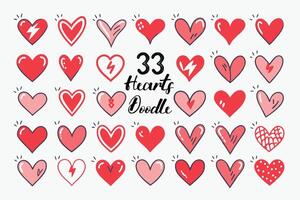 Doodle Heart Eps, Sketch Heart Eps vector