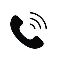Telephone Call icon receiver design template vector