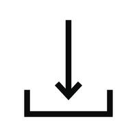 download icon button on white background vector
