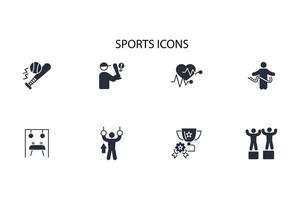 Sports icon set..Editable stroke.linear style sign for use web design,logo.Symbol illustration. vector