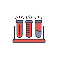 Testube icon. .Editable stroke.linear style sign for use web design,logo.Symbol illustration. vector
