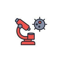 microscope icon. .Editable stroke.linear style sign for use web design,logo.Symbol illustration. vector