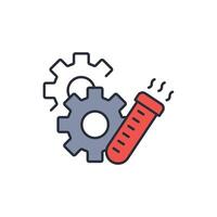 Experimental icon. .Editable stroke.linear style sign for use web design,logo.Symbol illustration. vector