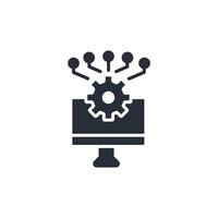 information technology icon. .Editable stroke.linear style sign for use web design,logo.Symbol illustration. vector