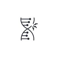mutation icon. .Editable stroke.linear style sign for use web design,logo.Symbol illustration. vector