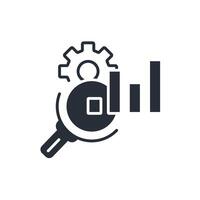 data analytics icon. .Editable stroke.linear style sign for use web design,logo.Symbol illustration. vector