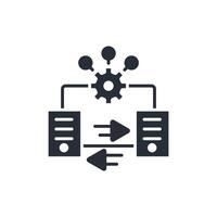 it infrastructure icon. .Editable stroke.linear style sign for use web design,logo.Symbol illustration. vector