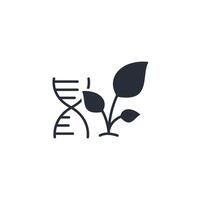Gmo icon. .Editable stroke.linear style sign for use web design,logo.Symbol illustration. vector