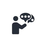 advice icon. .Editable stroke.linear style sign for use web design,logo.Symbol illustration. vector