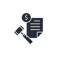 tax penalty icon. .Editable stroke.linear style sign for use web design,logo.Symbol illustration. vector