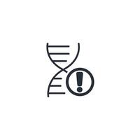 genetic disorders icon. .Editable stroke.linear style sign for use web design,logo.Symbol illustration. vector