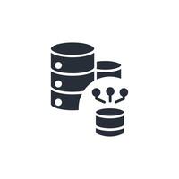 big data icon. .Editable stroke.linear style sign for use web design,logo.Symbol illustration. vector