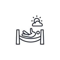 nap icon. .Editable stroke.linear style sign for use web design,logo.Symbol illustration. vector