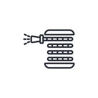 hose icon. .Editable stroke.linear style sign for use web design,logo.Symbol illustration. vector