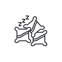 Pillow icon. .Editable stroke.linear style sign for use web design,logo.Symbol illustration. vector