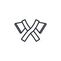 Axe icon. .Editable stroke.linear style sign for use web design,logo.Symbol illustration. vector