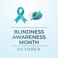 Blindness Awareness Month. Flat art design. Design ribbon. Good for celebration template usage. eps 10. vector