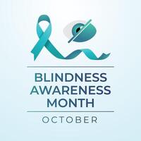 Blindness Awareness Month. Flat art design. Design ribbon. Good for celebration template usage. eps 10. vector