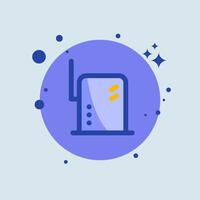 Router flat illustration. Network connection signs illustration. vector