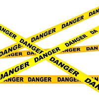 tapes for fencing. For prohibited and dangerous areas. illustration vector