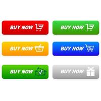 Make a purchase. Buy button. Modern collection for website. illustration vector