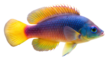 Dottyback fish isolated on background png