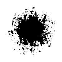 Grunge Style Text Space Black Splashes Silhouette Design on Isolated Background vector