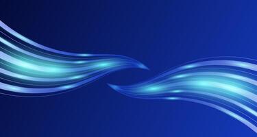 Dynamic motion light trails. Modern high speed movement vector