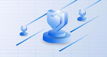 Block server racks isometric concept. Data storage and hosting, Server or data center room. Technology infrastructure illustration vector