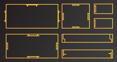 Digital streaming panel frame for streaming broadcast vector