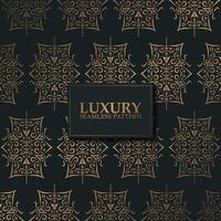 luxury dark seamless pattern background vector