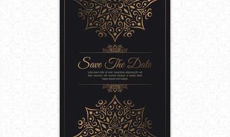 luxury invitation background style ornamental pattern vector