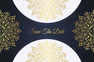 luxury invitation background style ornamental pattern vector