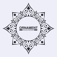 decorative circle lines border background vector