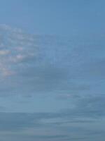 Blue Sky with Clouds in Summer photo