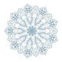 Decorative mandala design with blue color vector