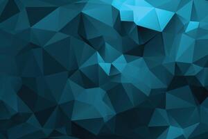 Modern shiny blue polygonal background vector