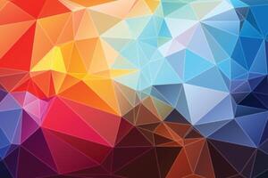Abstract colorful polygonal background vector
