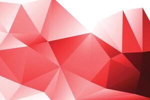 Abstract red polygonal background vector