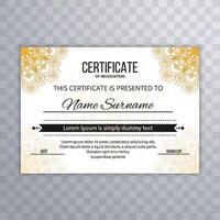 Certificate appreciation or certificate template design vector