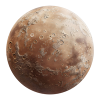 planet mars, isolated on transparent backgrounds, AI-Generated png