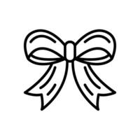 ribbon icon in line style vector