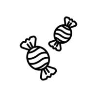 candy icon in line style vector