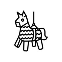 pinata icon in line style vector