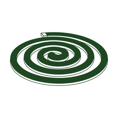 Simple Minimalist Mosquito Coils Icon Symbol