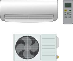 AC set design isolated on a white background 2d vector