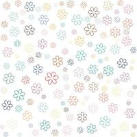 Pattern of asterisk flower isolated on white background illustration vector