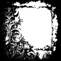 Grunge border texture background. Abstract frame overlay. Dirty and damaged backdrop. vector