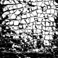 Rustic cracked texture with many cracks and scratches. Abstract background. Broken and damaged surface. vector