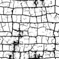 Rustic cracked texture with many cracks and scratches. Abstract background. Broken and damaged surface. vector